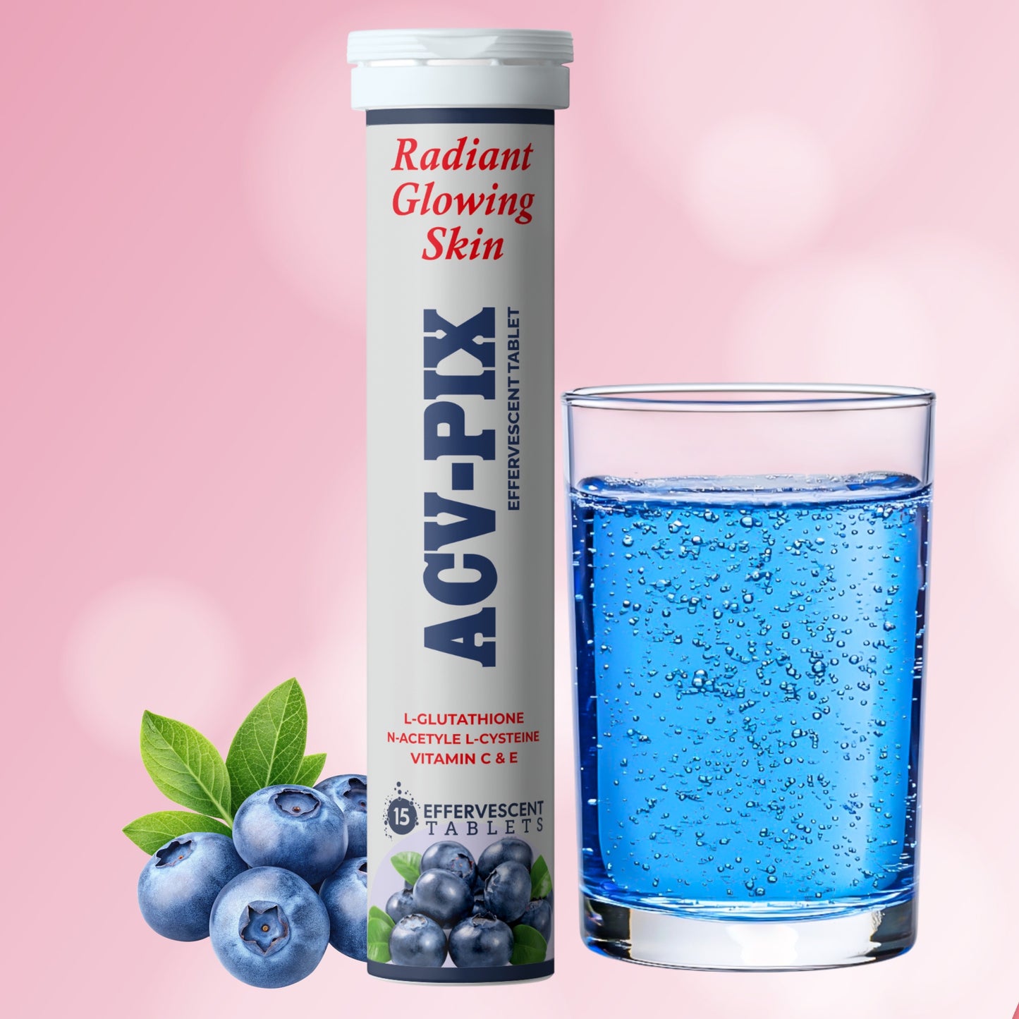 Glutathione + NAC (N-Acetyl Cysteine) + Vitamins A, C & E