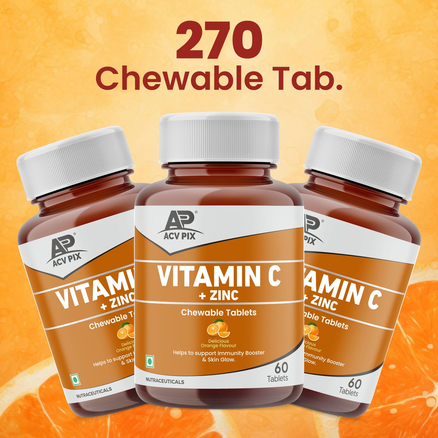 Vitamin C Chewable Orange Flavor - 90 Tab