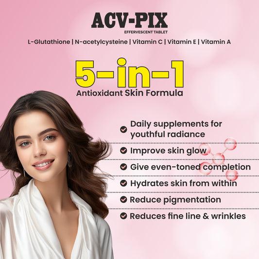 Glutathione + NAC (N-Acetyl Cysteine) + Vitamins A, C & E