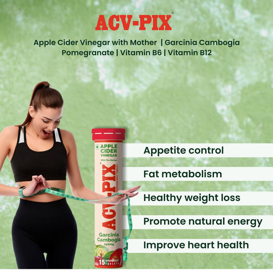 ACV + Garcinia + Pomegranate with Vitamin B12 & B6 – Weight Management & Fat metabolism Advance Formula