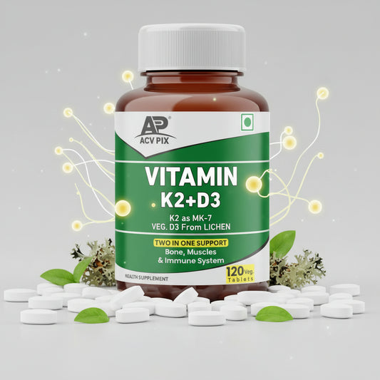 Vitamin D3 K2 Supplement | D3 from veg Lichen Source & K2 as a MK-7